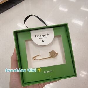 NWT Kate Spade X Target Collab Spade Brooch Gold Pin